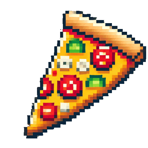 Pizza Sticker by Ivanovick Vudoyra