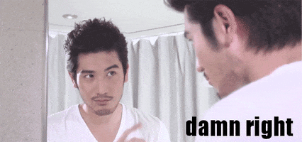 damn right godfrey gao GIF