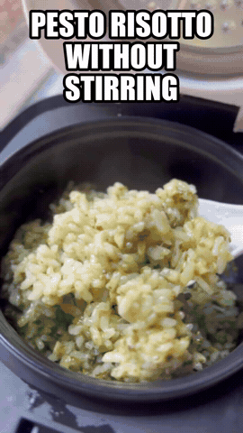 Pesto Risotto Without Stirring | Rice Robot