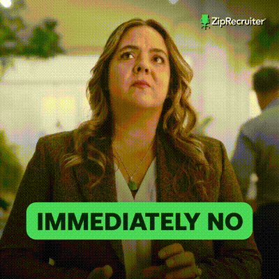 Shaking Head No GIF by ZipRecruiter
