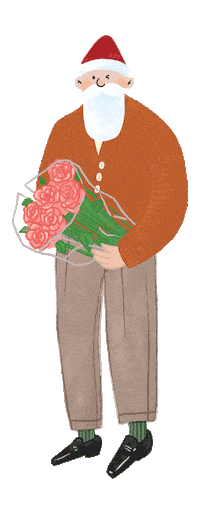 Santa Sticker by Apartmentary