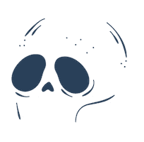 Skull Sticker