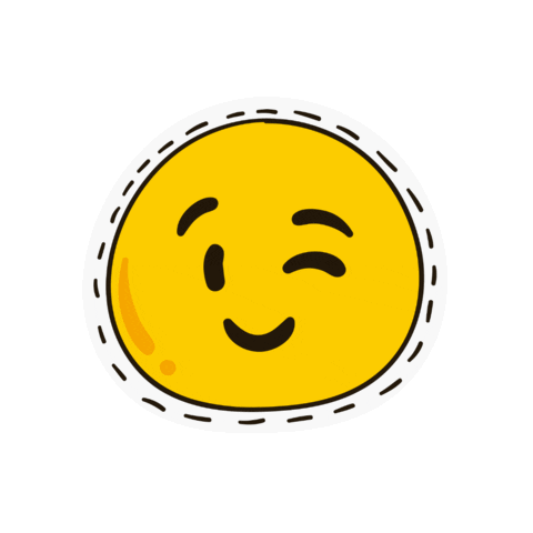 Happy Cartoon Sticker