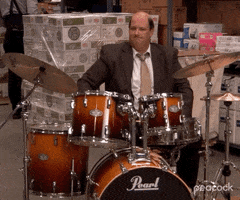 Drumming Season 8 GIF by The Office