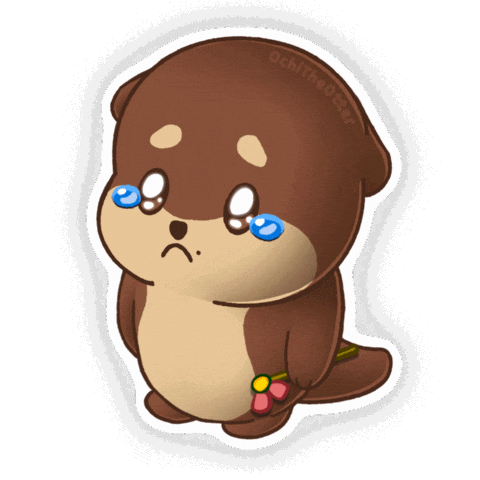 Sad Ochi Sticker by OchiTheOtter