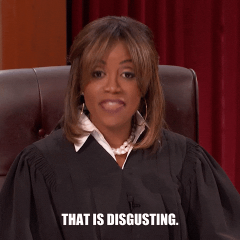 Judge Thats Disgusting GIF by Hot Bench
