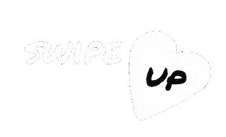 Swipe Up White Heart Sticker