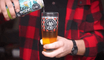 AppalachianMountainBrewery craft beer flannel amb beer pour GIF