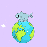 Land Shark Hug GIF by Ordinary Frends