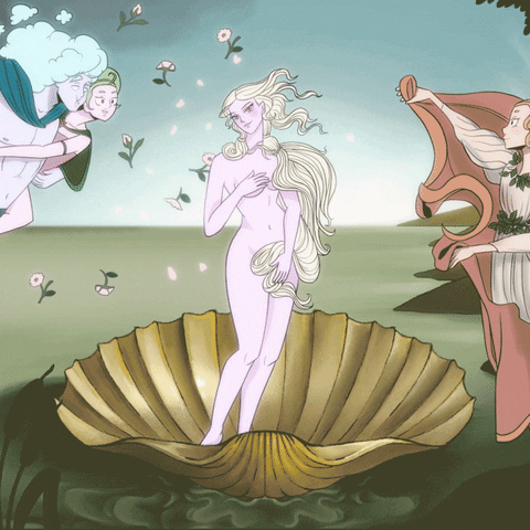 The Birth Of Venus Art GIF by Destripando la Historia - Find & Share on GIPHY