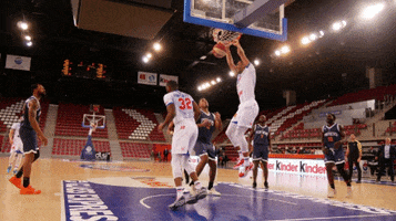 Dunk Amin GIF by Rouen Métropole Basket