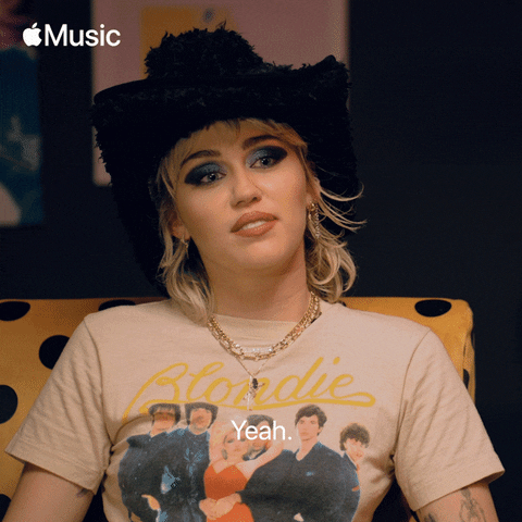 Miley Cyrus Yes GIF by Apple Music