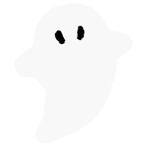 Ghost Crochet Sticker by Katie Jones