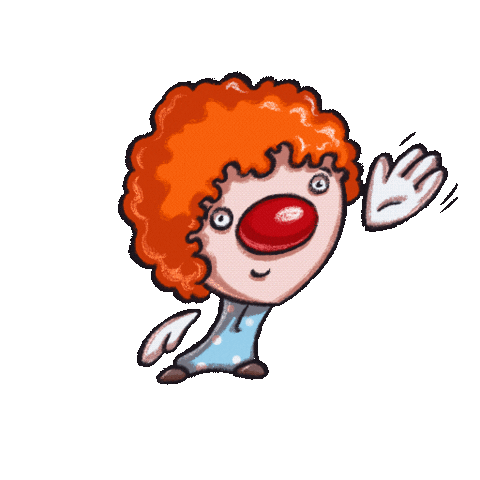 Red Hair Smile Sticker
