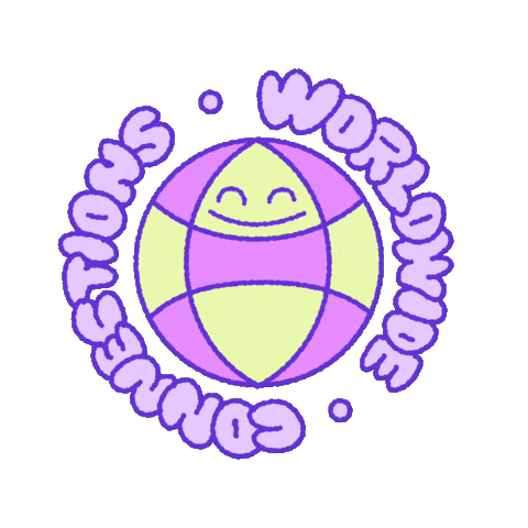 World Wide Friends Sticker by NORA studio