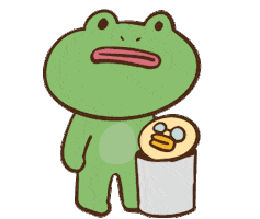 Duck Frog Sticker