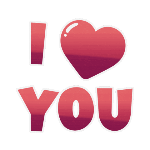 I Love You Heart Sticker