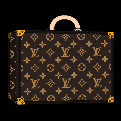 Louis Vuitton Diamonds 3d Logo GIF