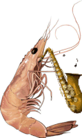 saxophone prawn GIF