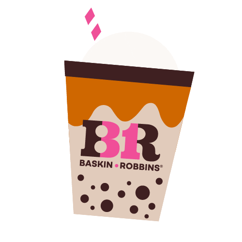 Bubble Tea Beverages Sticker by Baskin-Robbins