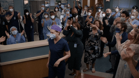 Greys Anatomy Applause GIF by ABC Network - Find & Share on GIPHY