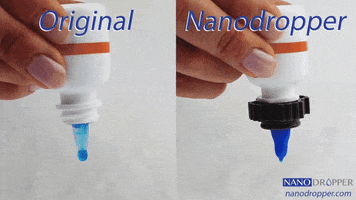 Nanodropper drop nd compare eyedrops GIF