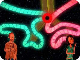 sci fi love GIF by The Daily Doodles