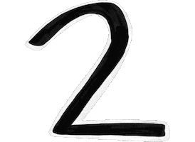 Number 2 Sticker