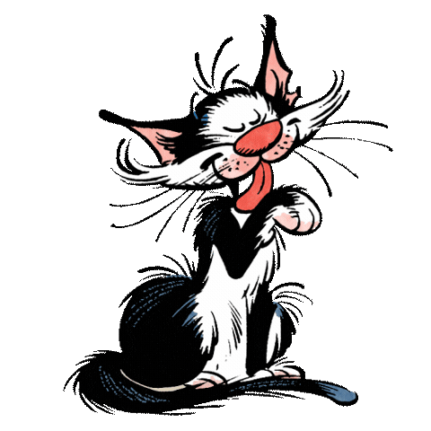 Gaston Lagaffe Sticker by Les Éditions Dupuis