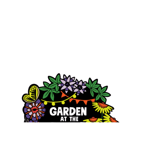 Garden at the Flea Sticker