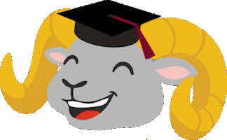 Graduation Cap Sticker by Fordham University