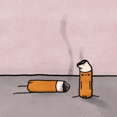 Quit Smoking GIF by Kev Lavery