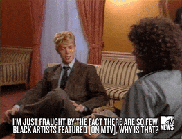 david bowie racism GIF by mtv
