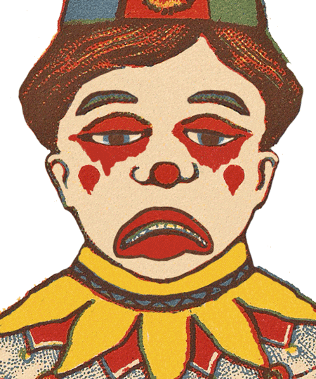 clown crying GIF by Scorpion Dagger