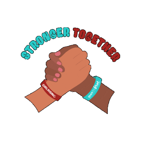 Stronger Together Friendship Sticker by She's the First