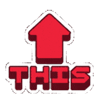 Arrow Pointing Sticker by Twilio