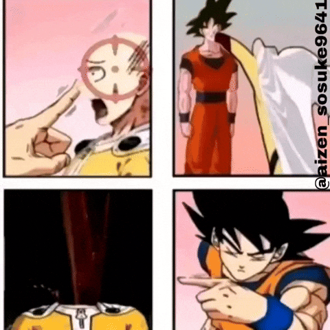 One Punch Man Goku Meme GIF