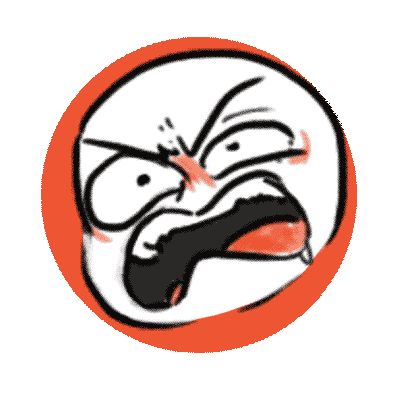 Sad Trollface Sticker GIF