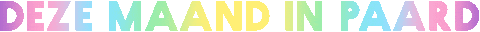Paard Den Haag Sticker