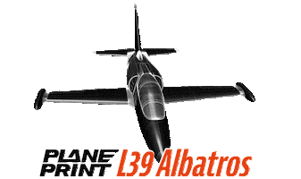 L-39 Jet Sticker by planeprint