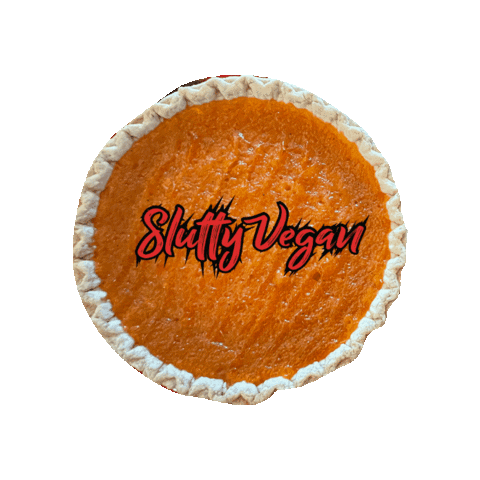 Sweet Potato Pie Christmas Sticker by Slutty Vegan
