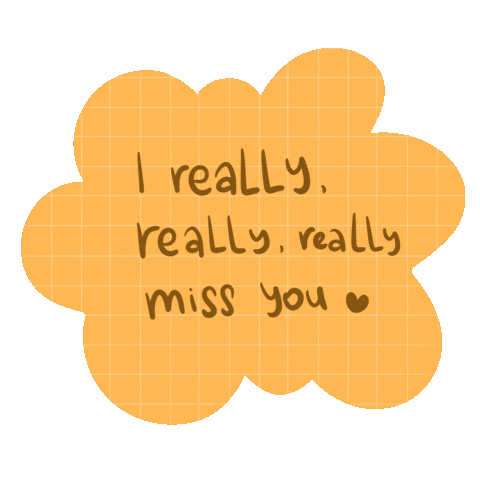 I Miss You Love Sticker by Demic