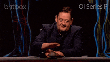 qi laughing GIF by britbox