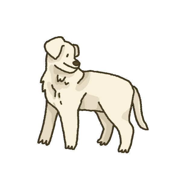 Golden Retriever Dog Sticker by Lizzy Itzkowitz