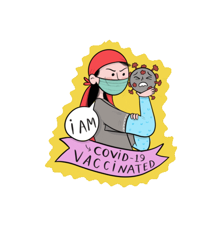 Corona Vaccine Sticker