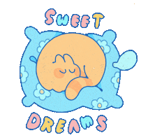 Sleepy Good Night Sticker by emilka