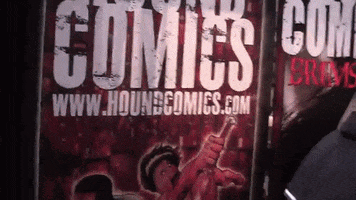 signing comic con GIF by Brimstone (The Grindhouse Radio, Hound Comics)