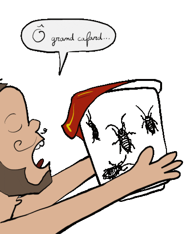 Cockroach Please Sticker