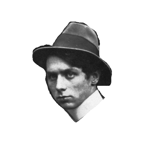 Black And White Hat Sticker by Max Ernst Museum