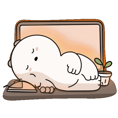 Tired Late Night Sticker